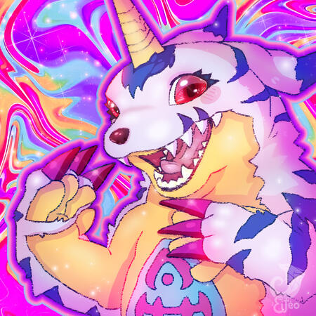 Gabumon Icon - PHOTOSHOP + Shaded