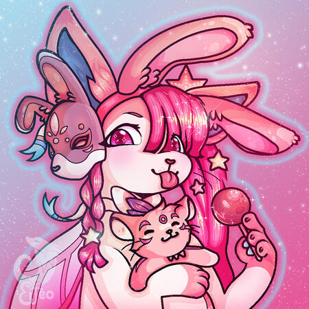 TFM Foxina Icon - MS Paint + Shaded | Character belongs to Foxia/Foxina