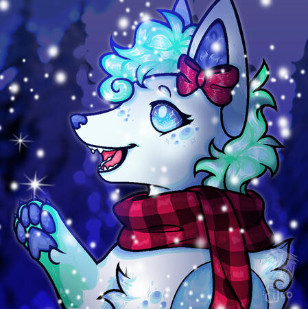 Alolan Vulpix Icon - MS Paint + Shaded | Character belongs to Pyrciaa