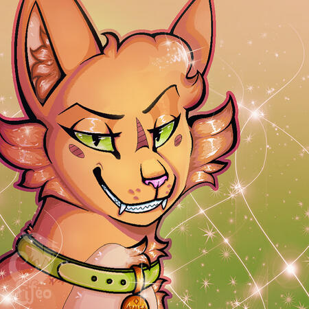 Azalea the Cat - MS Paint + Shaded | Character belongs to me