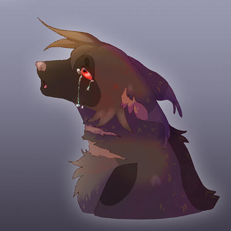 Rain the Wolf - PHOTOSHOP + Simple Shaded | Character belongs to me / Art was a part of collab with Windlylella Wolf